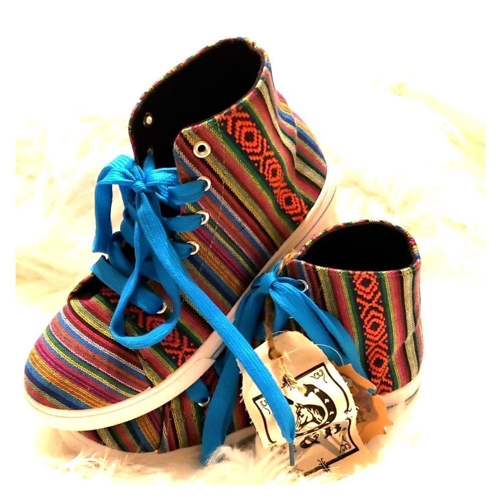 L & B serape high tops